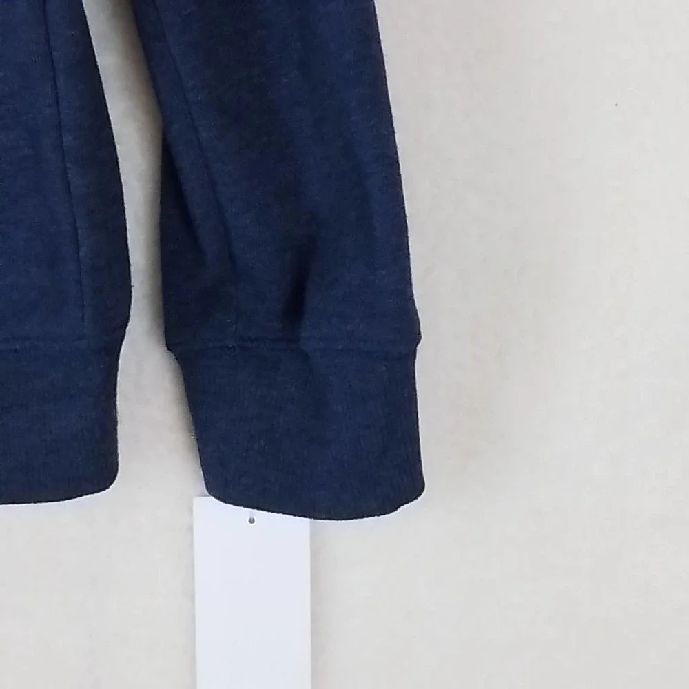 OshKosh Fleece‎ Lined Full Zip Hoodie Size 7 in Blue w/ Branding